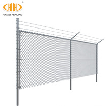 Heavy duty football pitch fence galvanized chain link fence wire for sale